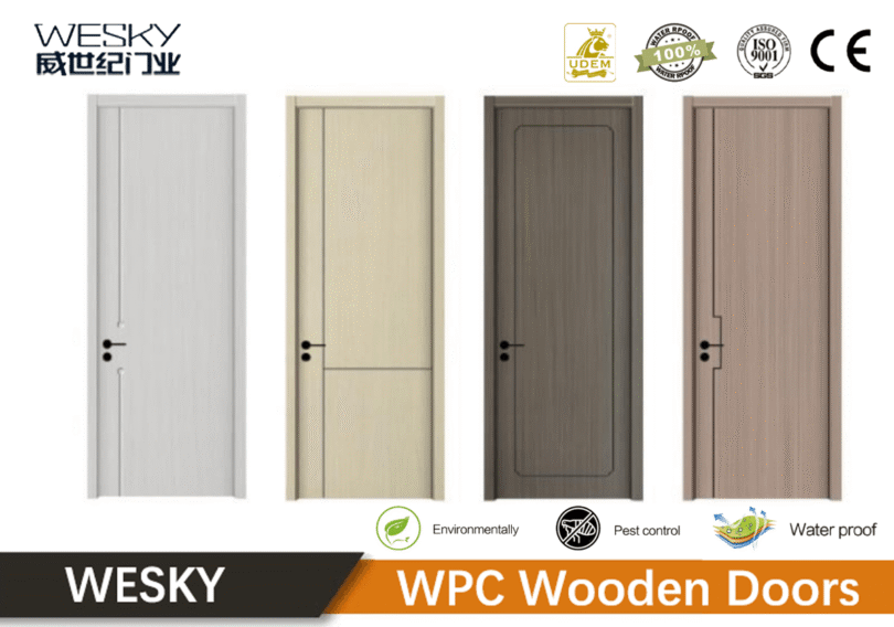 China WPC Wood Door Factory With CE Certificate