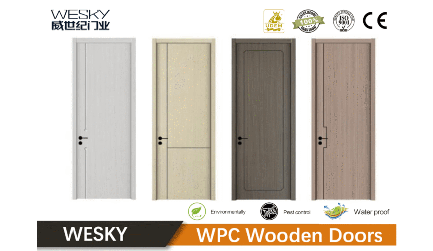 China WPC Wood Door Factory With CE Certificate