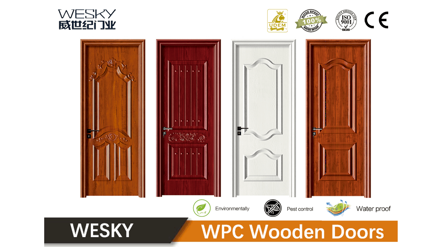 Verified WPC Wood Door Manufacturer in China
