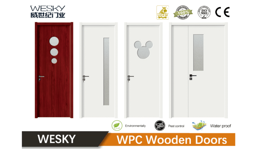 WPC Wood Door Supplier For Hotel Project