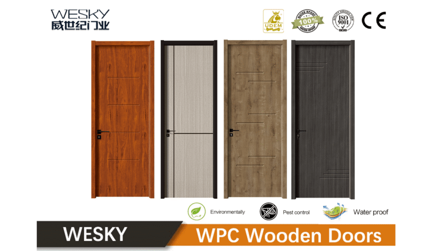 Fire Retardant WPC Wooden Door in WESKY
