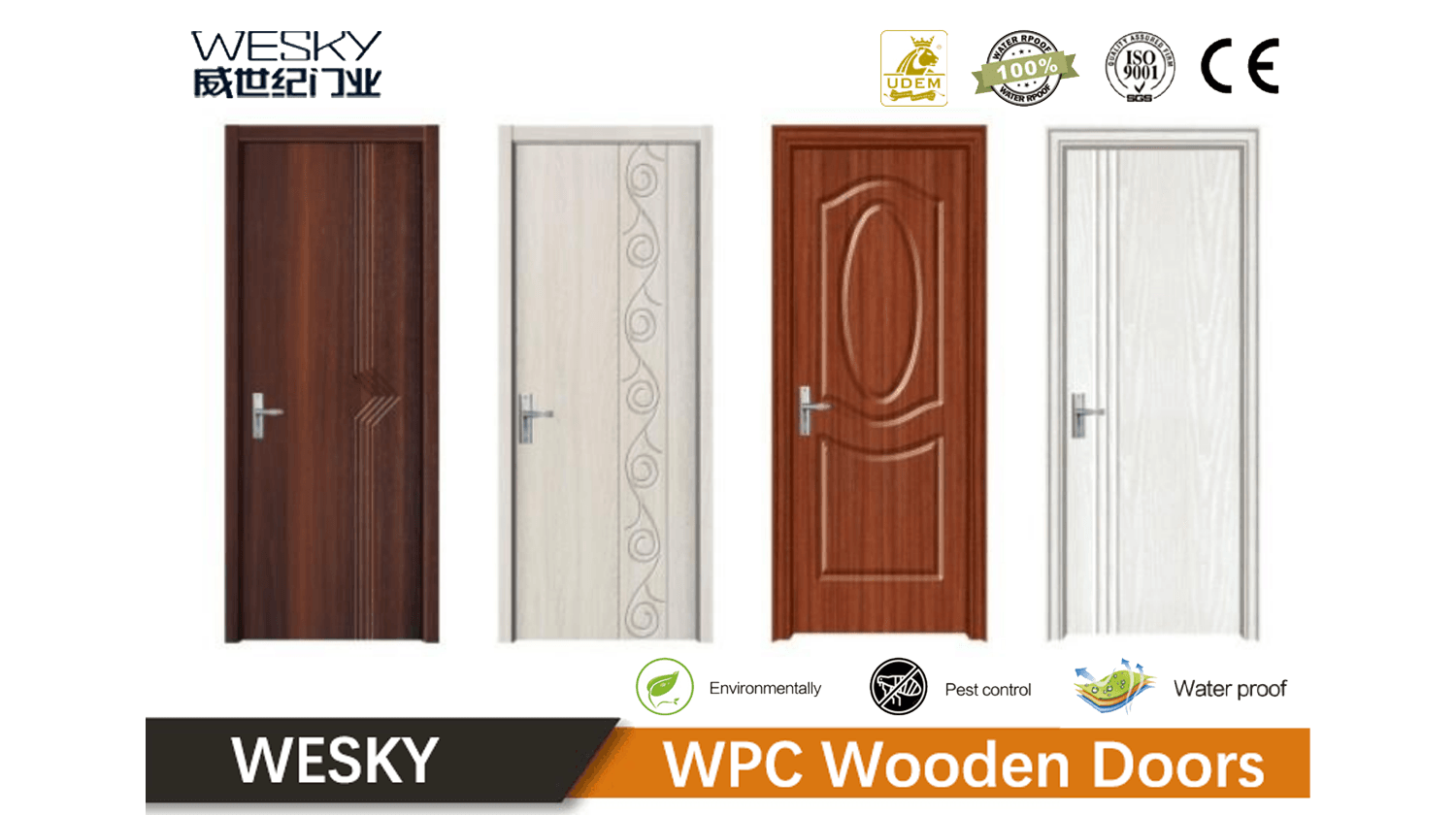 Termite-proof WPC Wooden Door in WESKY