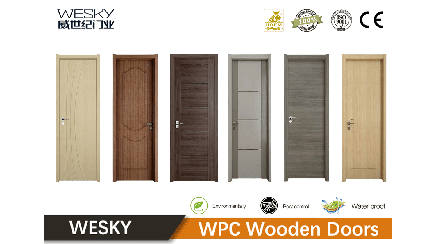 WPC Interior Doorin in WESKY