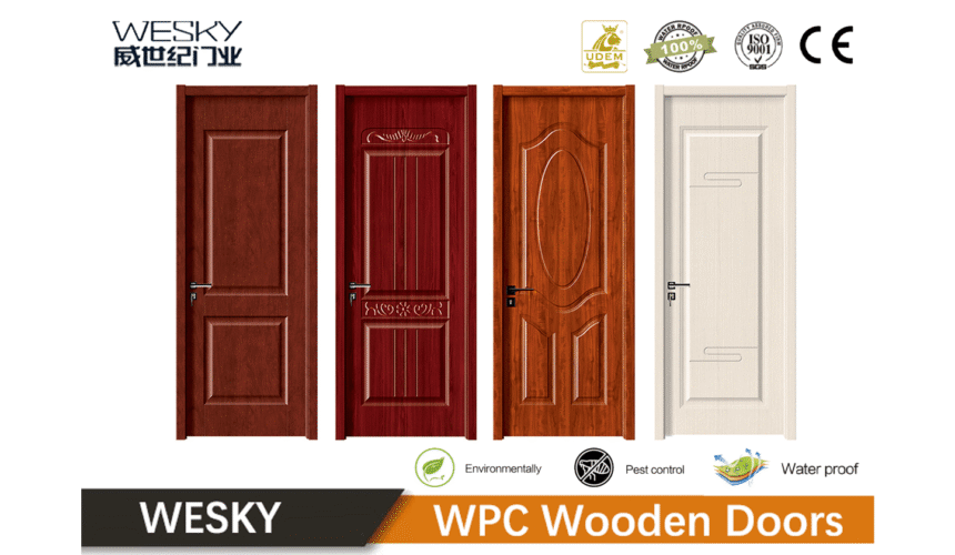 Wood Plastic Composite Door in WESKY
