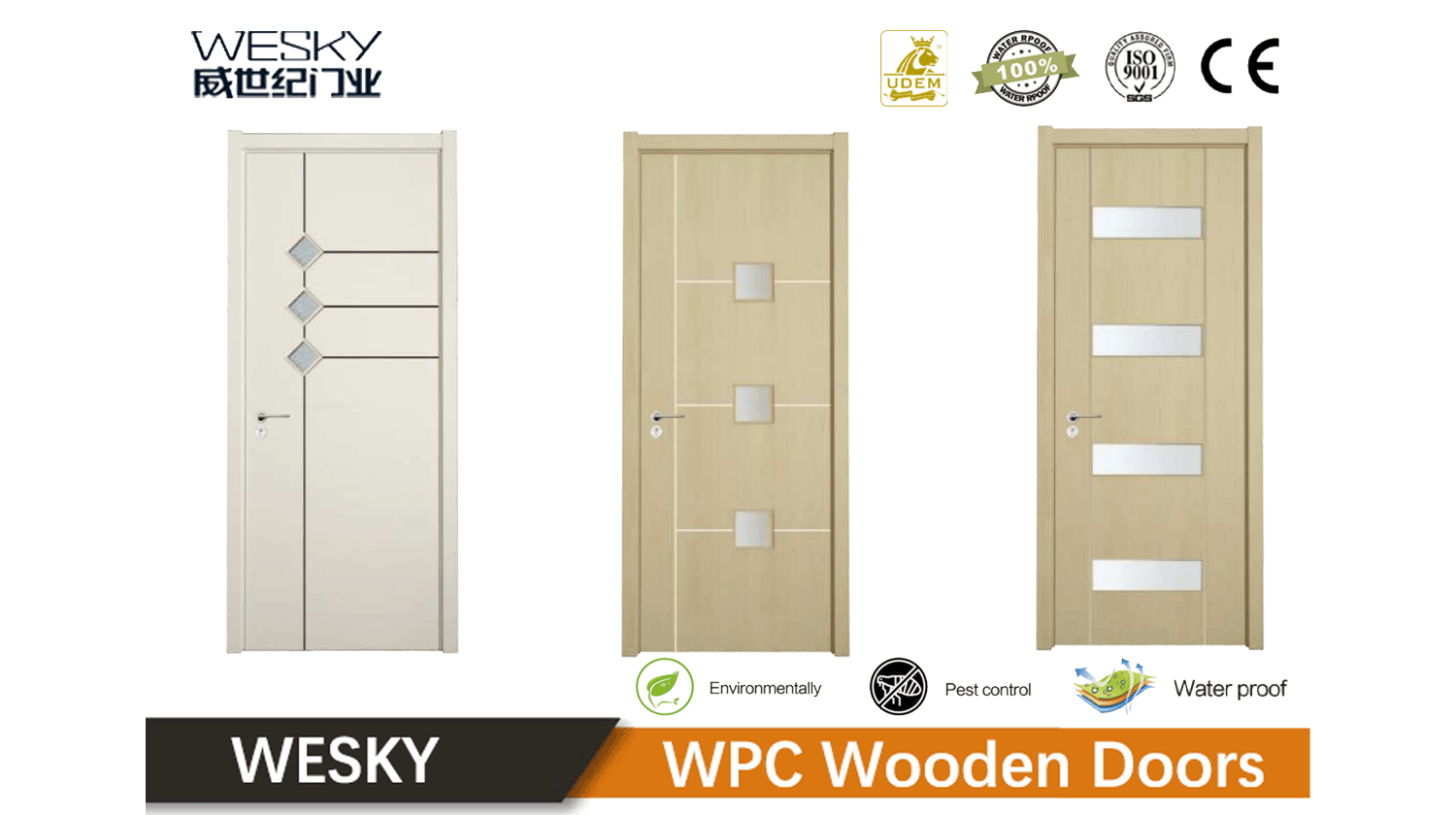 Custom WPC Wooden Door in WESKY