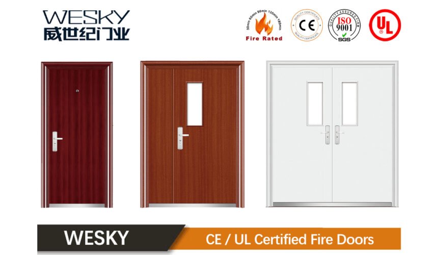 Fire Doors Manufacturing Factory-WESKY Doors-Prehung Fire Door Set