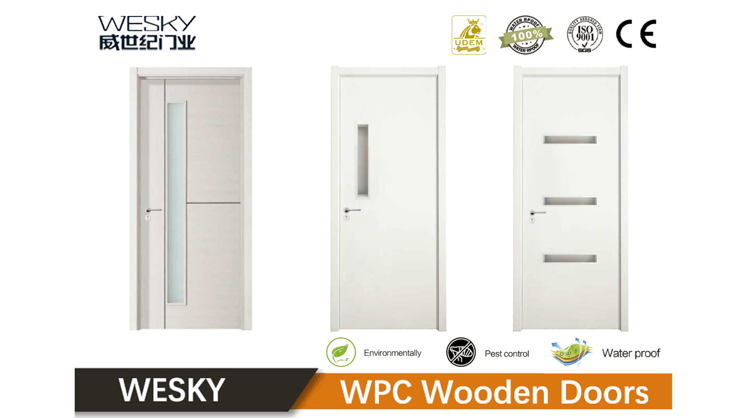WPC Swing Wooden Door in WESKY