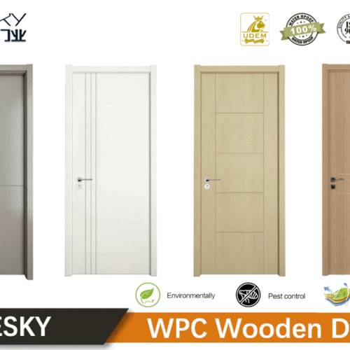 Wholesale CE Certified WPC Wooden Door in WESKY